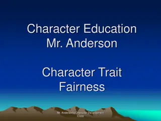 Character Education: Understanding Fairness and Equity in Mr. Anderson's Class