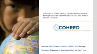 Promoting Global Health Equity Through Research and Innovation