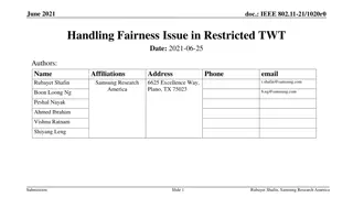 Handling Fairness Issue in Restricted TWT Operation