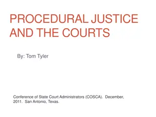 Understanding Procedural Justice and Public Trust in the Justice System