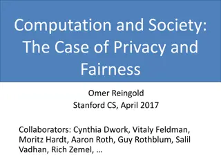 The Intersection of Computation and Society: Privacy and Fairness Challenges