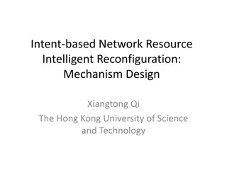 Intelligent Mechanism Design for Intent-Based Network Resource Reconfiguration