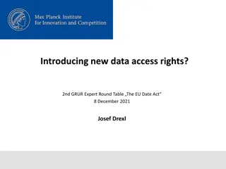 EU Data Access Rights: Maximizing Innovation and Fairness in Data Economy