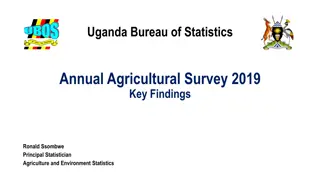 Uganda Bureau of Statistics Annual Agricultural Survey 2019 Key Findings