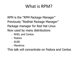 RPM Package Manager for Fedora and CentOS