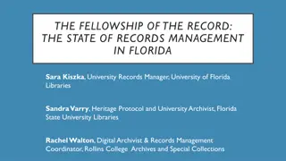 Challenges and Strategies in Records Management: Insights from Florida Institutions