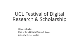 Exploring UCL's Digital Research Initiatives and Community Engagement