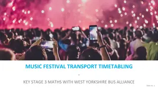 Music Festival Transport Timetabling - Key Stage 3 Maths with West Yorkshire Bus Alliance