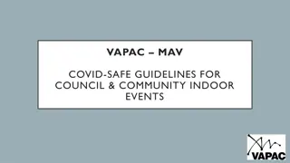 COVID-Safe Guidelines for Council & Community Indoor Events