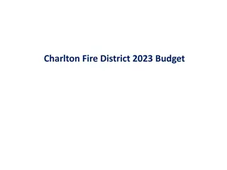 2023 Charlton Fire District Budget Overview