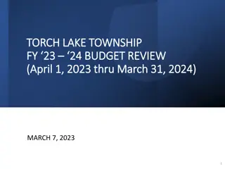 Torch Lake Township FY23-FY24 Budget Review