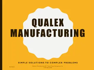 QuaLex Manufacturing: Providing Solutions to Complex Problems