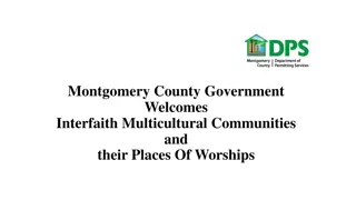 Guidelines for Places of Worship in Montgomery County