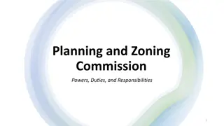 Planning and Zoning Commission Roles and Responsibilities