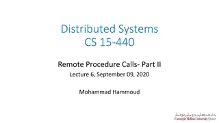 Remote Procedure Calls in Distributed Systems