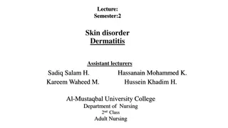 Dermatitis: Causes, Types, and Clinical Manifestations