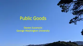 Public Goods and Market Imperfections