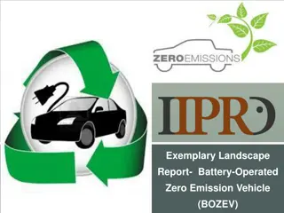 Advancements in Battery-Operated Zero Emission Vehicles (BOZEV)