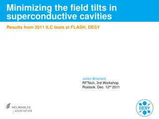 Minimizing Field Tilts in Superconductive Cavities: 2011 ILC Tests at FLASH