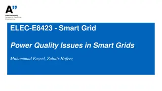 Power Quality Issues in Smart Grids