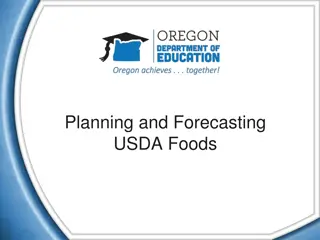 Effective Forecasting and Procurement Practices for USDA Foods Training