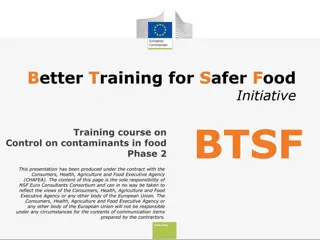 Training Course on Control of Contaminants in Food Phase 2