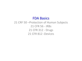 FDA Regulations in Clinical Research