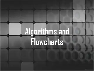 Algorithms and Flowcharts