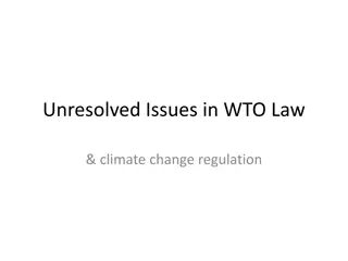 Challenges at the Intersection of WTO Law and Climate Change Regulation