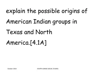 Early History of American Indian Groups in Texas and North America