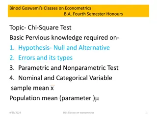 Hypothesis Testing and Types of Errors in Econometrics