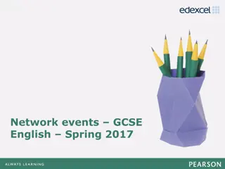 GCSE English Exam Preparation - Spring 2017 Agenda