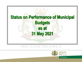 Municipal Budget Performance Report: May 2021