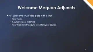 Mequon Adjuncts Orientation Program