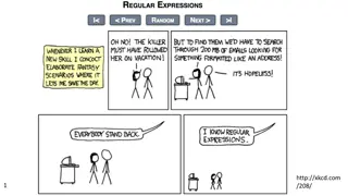 Regular Expressions and Pattern Matching