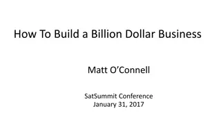 Insights on Building a Billion-Dollar Business from Matt O'Connell at SatSummit Conference