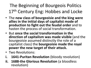 The Evolution of Bourgeois Politics in 17th Century England: Insights from Hobbes and Locke