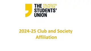 Important Club/Society Re-Affiliation and Handover Details