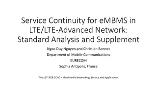 Service Continuity for eMBMS in LTE/LTE-Advanced Networks: Standard Analysis