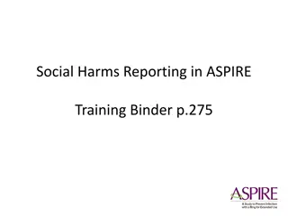 Handling Social Harms in ASPIRE Training Program