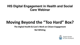 Enhancing Citizen Engagement in Digital Health and Social Care