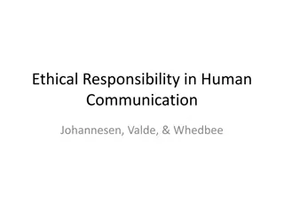 Understanding Ethical Responsibility in Human Communication