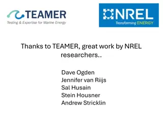 Innovative Wave Energy Research at NREL by Teamer and IProTech