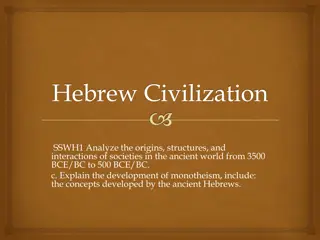 Development of Monotheism: Ancient Hebrew Civilization Overview