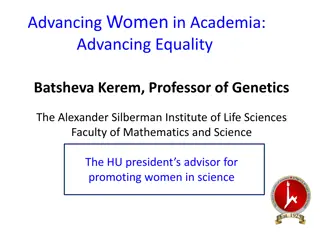 Advancing Women in Academia: Challenges and Progress