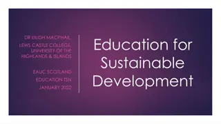 Sustainable Development in Higher Education: Case Study of Lews Castle College