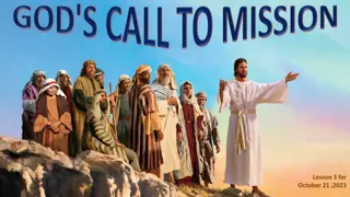 God's Call to Mission: From the Flood to Abraham's Example