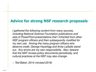 Expert Advice for Building Strong NSF Research Proposals