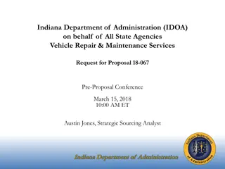 Indiana Department of Administration (IDOA) - Vehicle Repair & Maintenance Services RFP