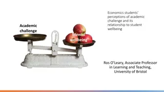 Economics Students' Perceptions of Academic Challenge and Its Impact on Mental Wellbeing